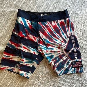 Volcom mod-tech board shorts sz 33 🇺🇸